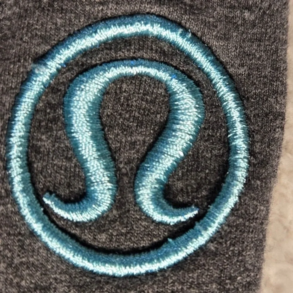 Lululemon Scuba Full Zip Hoodie Gray Teal Blue Women Size 2 Athletic Sweat